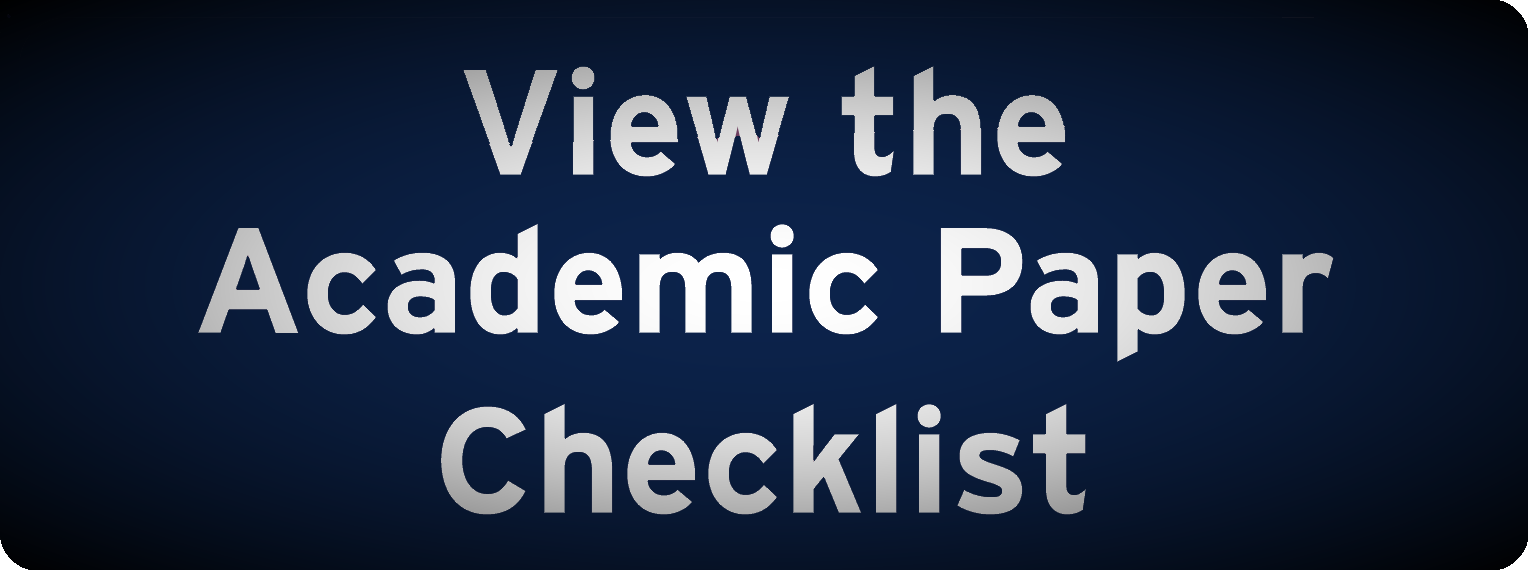 Academic Paper Checklist