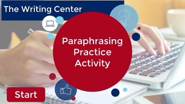 Paraphrasing Practice Activity