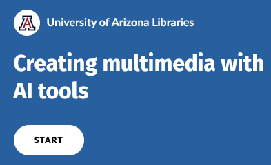 Icon linking to Creating Multimedia with AI Tools