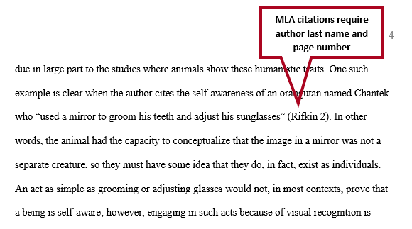 Mla Citing Within Your Paper Ashford Writing Center